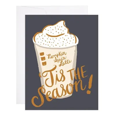 Pumpkin Spice Latte Greeting Card