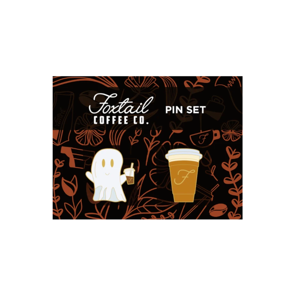 Ghost & Pumpkin Spice Pin Set