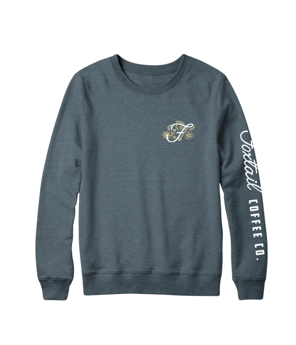 Floral "F" Crew Neck Sweatshirt