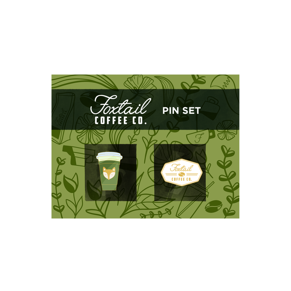 Matcha & Foxtail Pin Set