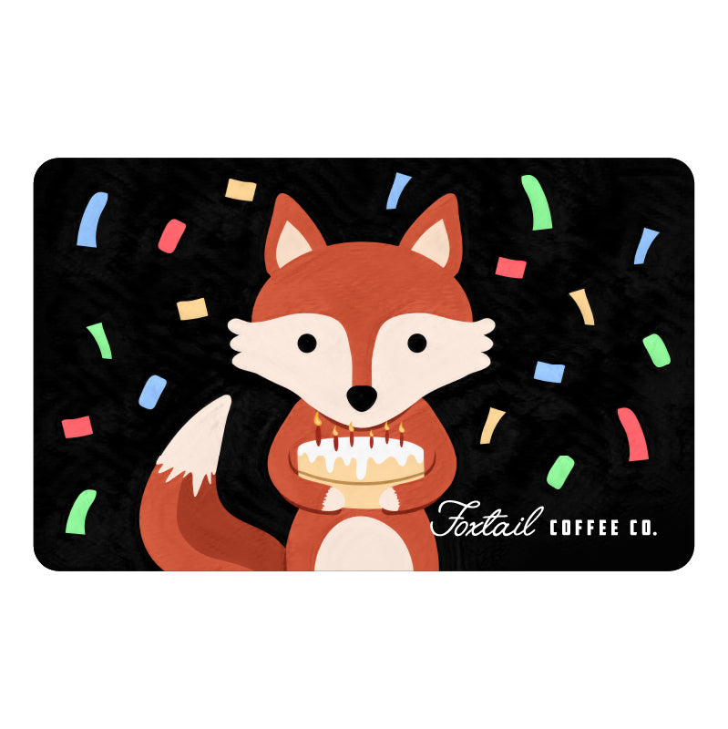 Foxtail Coffee Gift Card - Celebration