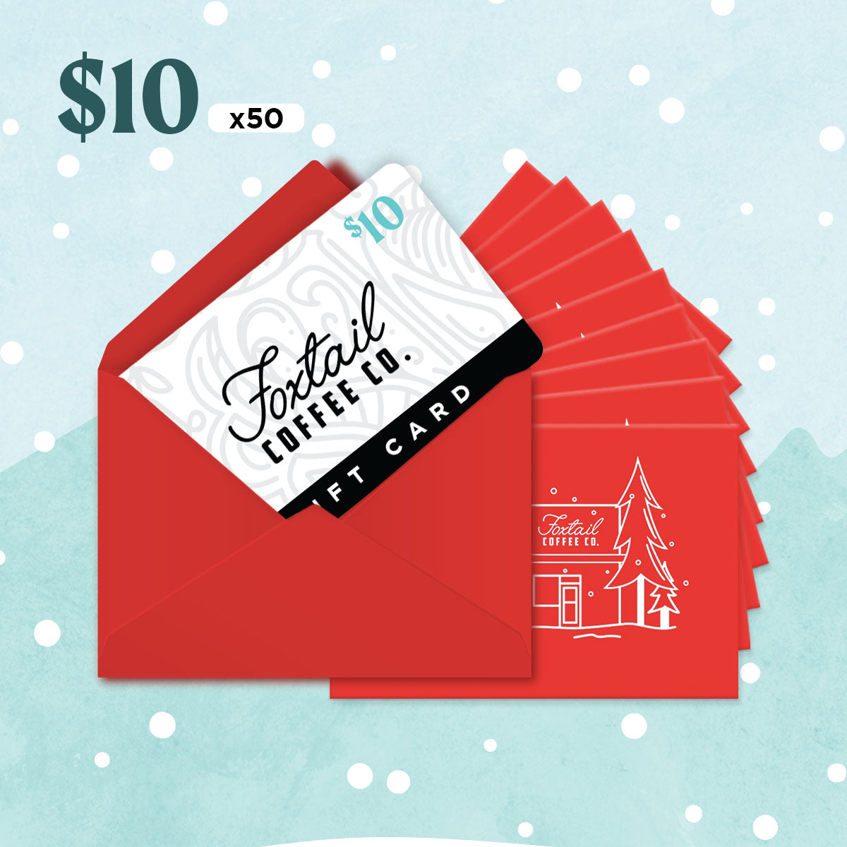 $250 Holiday Package ($500 Value, $10 Cards)