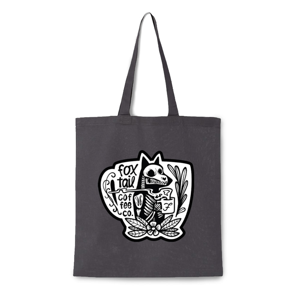 Skeleton Fox- Tote