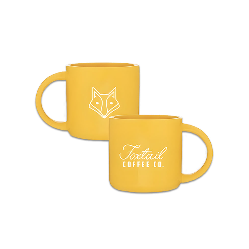 Branded Fox Face Mug - Yellow