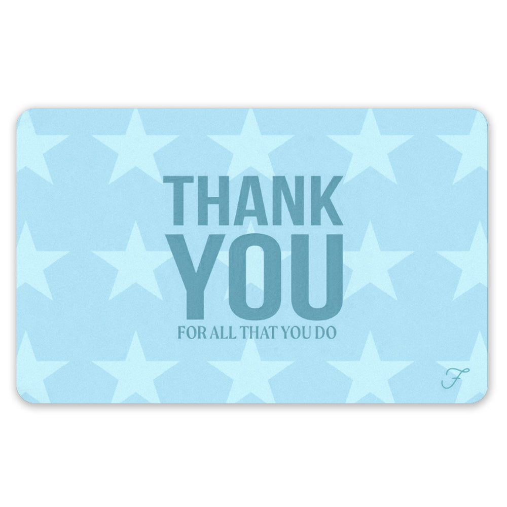 Send a "Thank You - Blue Star" eCard