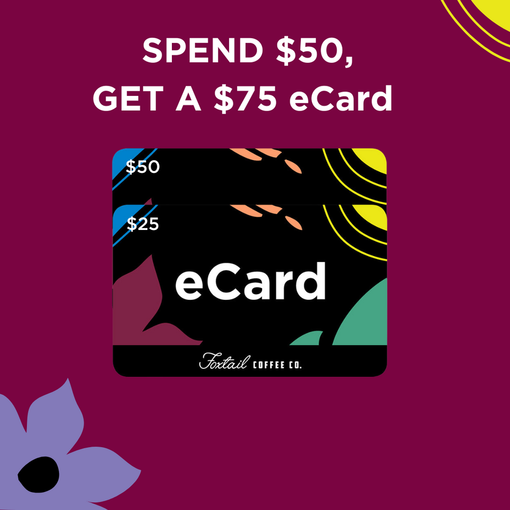 Spend $50, Get a $75 eCard