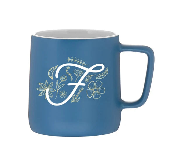 "Floral F"- Mug