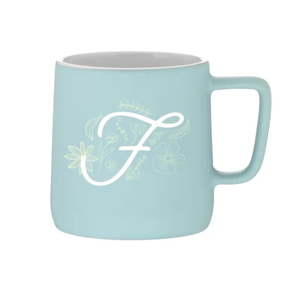 "Floral F"- Mug